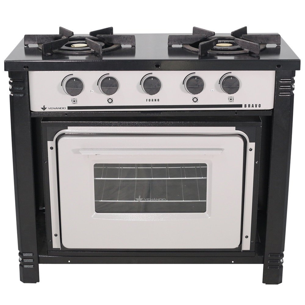 Fogão a Gás de Piso Venâncio, 2 Bocas, com Forno - BR2BF(Cód. 780101) Menor preço em Fogão a Gás de Piso Venâncio, 2 Bocas, com Forno - BR2BF(Cód. 780101)