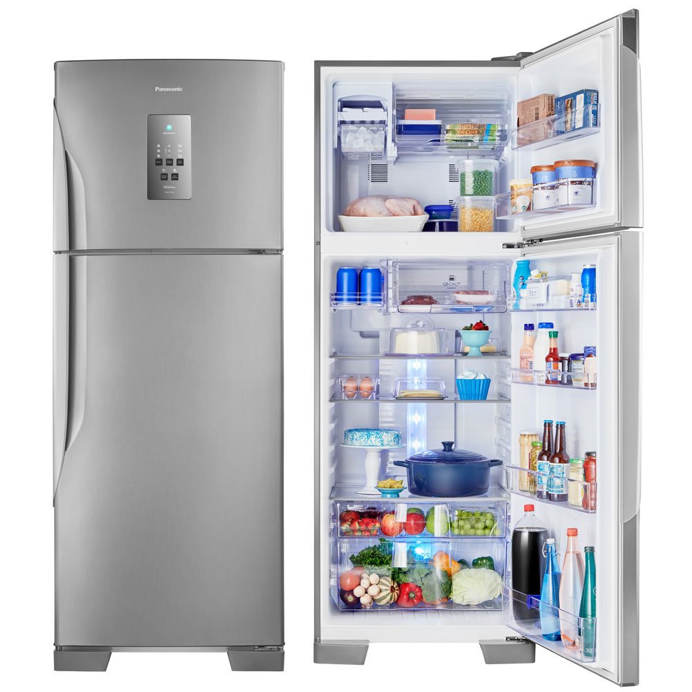 Refrigerador / Geladeira Panasonic Frost Free, 2 Portas, 483L, Prata - BT55PV2X(Cód. 903592) Menor preço em Refrigerador / Geladeira Panasonic Frost Free, 2 Portas, 483L, Prata - BT55PV2X(Cód. 903592)